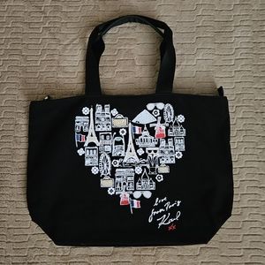 Karl Lagerfeld Paris canvas tote